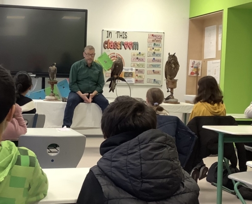 Greifvogeltag in der Klasse 5aH