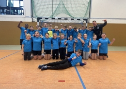 Gruppenfoto - Handballturnier der Jahrgangsstufe 7