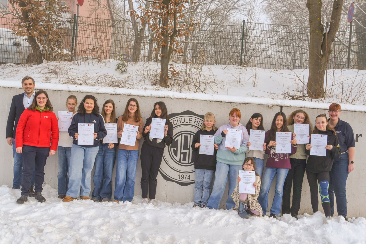 Neue Schulsanitäterinnen an der Jahnschule 2026