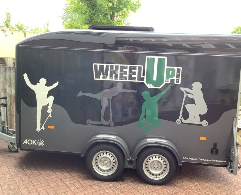 Der WheelUpTrailer in der Jahnschule Hünfeld