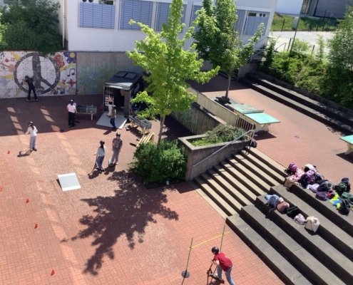Der WheelUpTrailer in der Jahnschule Hünfeld