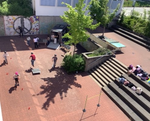 Der WheelUpTrailer in der Jahnschule Hünfeld